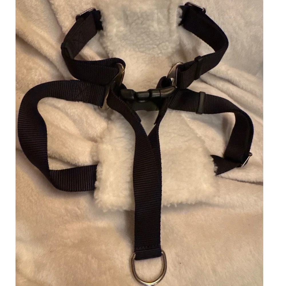 Easy Rider Pet Car Harness Sz M 25 - 50 lbs Adjustable Straps Sherpa Lining